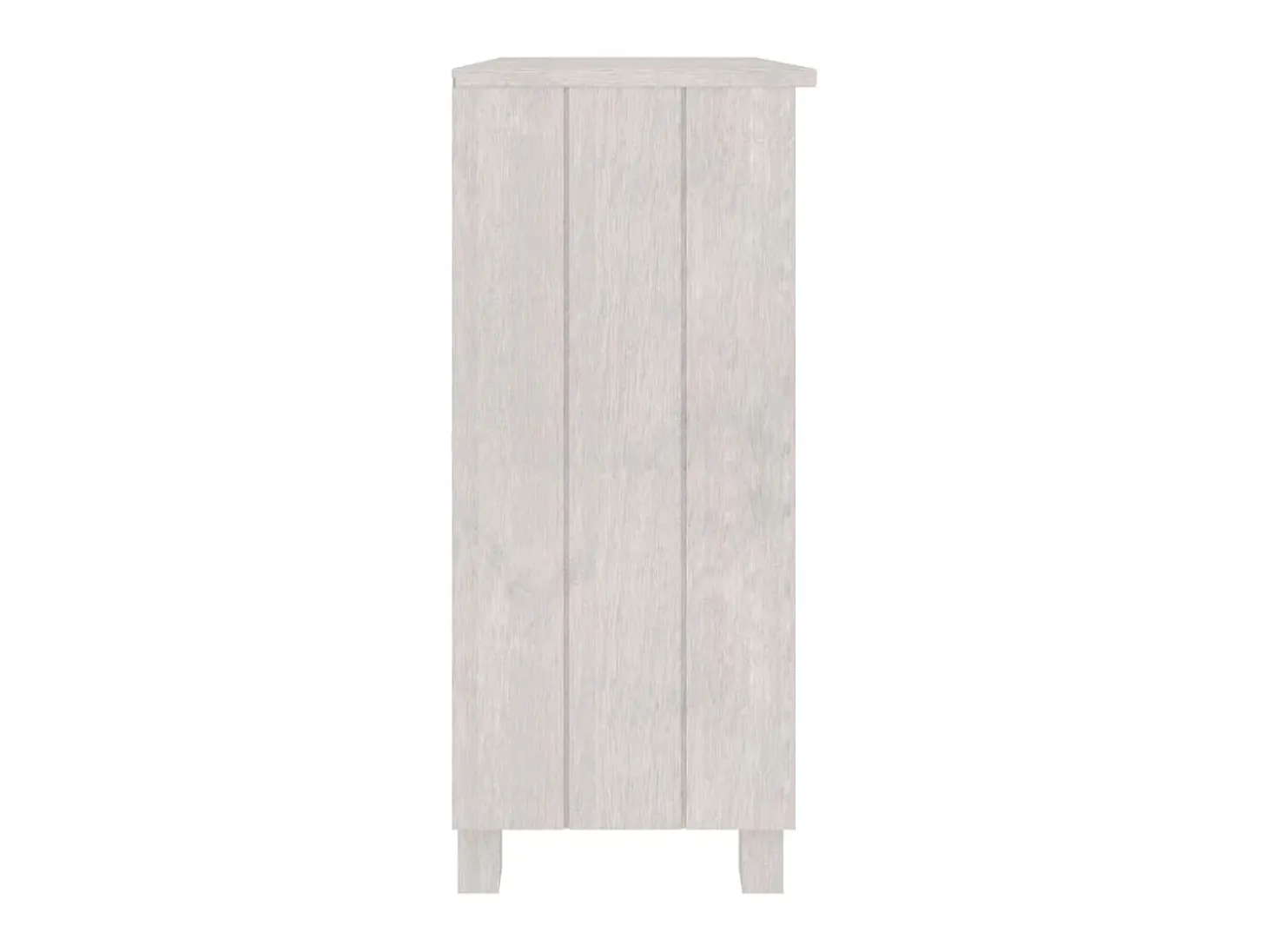 Aparador HAMAR madera maciza de pino blanca 85x35x80 cm ES46546