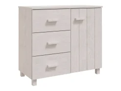 Aparador HAMAR madera maciza de pino blanco 90x40x80 cm