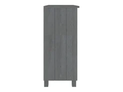 Aparador HAMAR madera maciza pino gris oscuro 85x35x80 cm