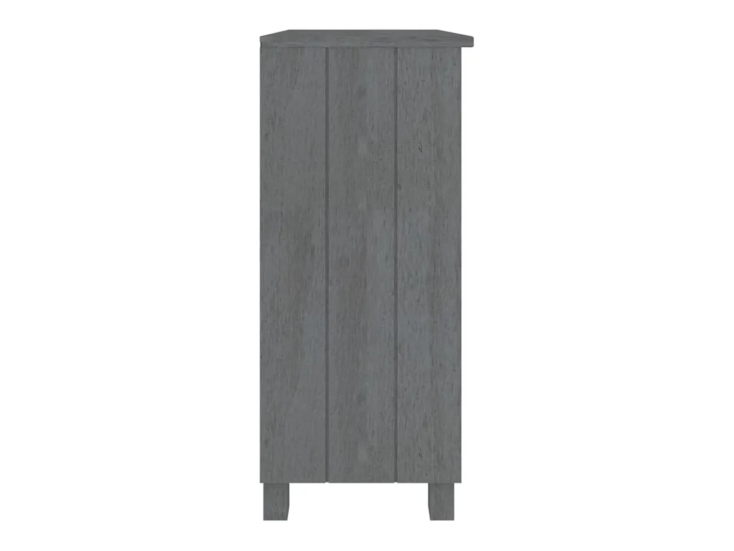 Aparador HAMAR madera maciza pino gris oscuro 85x35x80 cm