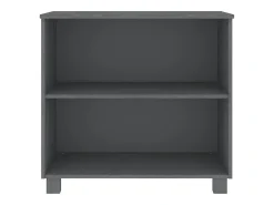 Aparador HAMAR madera maciza pino gris oscuro 85x35x80 cm