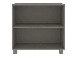 Aparador HAMAR madera maciza de pino gris claro 85x35x80 cm ES35571