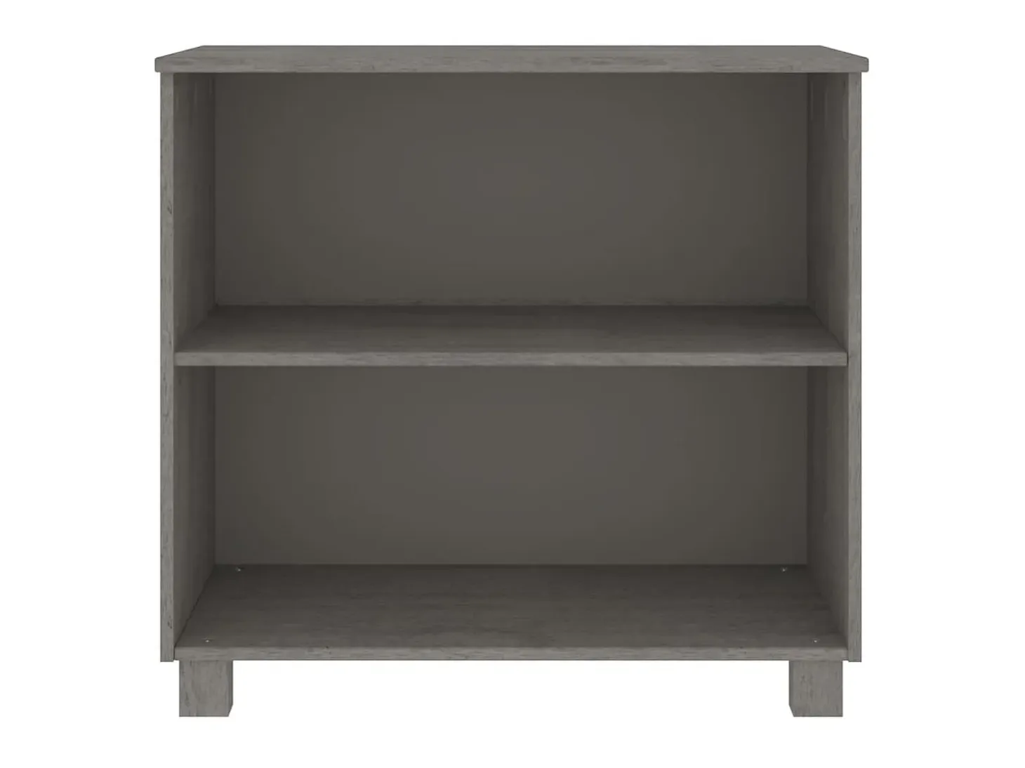 Aparador HAMAR madera maciza de pino gris claro 85x35x80 cm ES35571