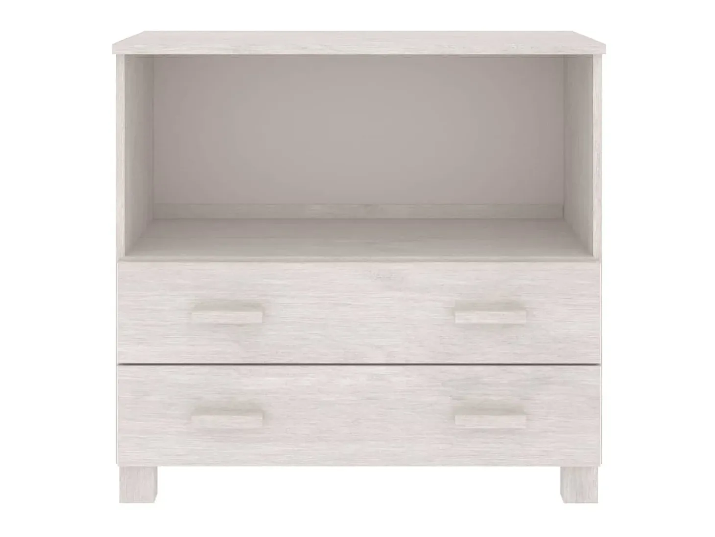 Aparador HAMAR madera maciza de pino blanca 85x35x80 cm ES34525
