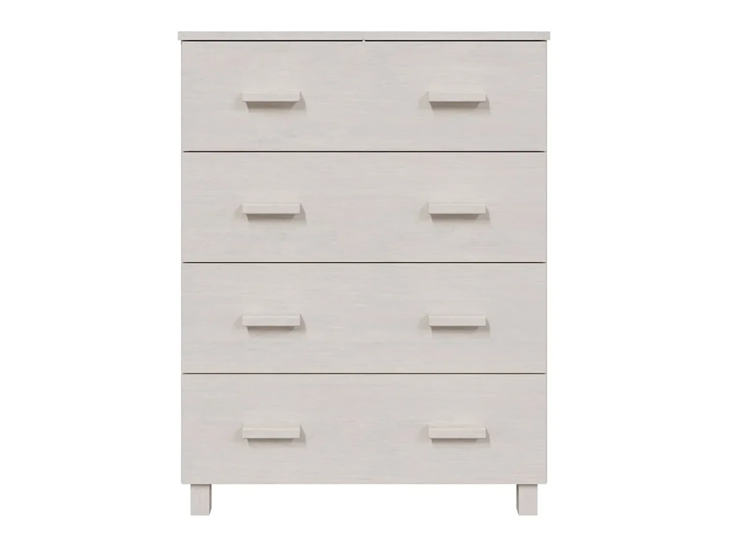 Aparador HAMAR madera maciza de pino blanco 79x40x103,5 cm ES77432