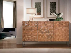 Aparador industrial madera mango y detalles en metal