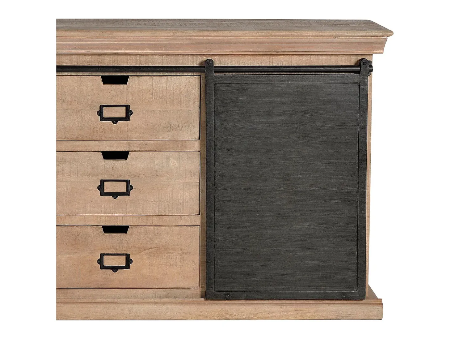 Aparador industrial madera de mango y detalles metal
