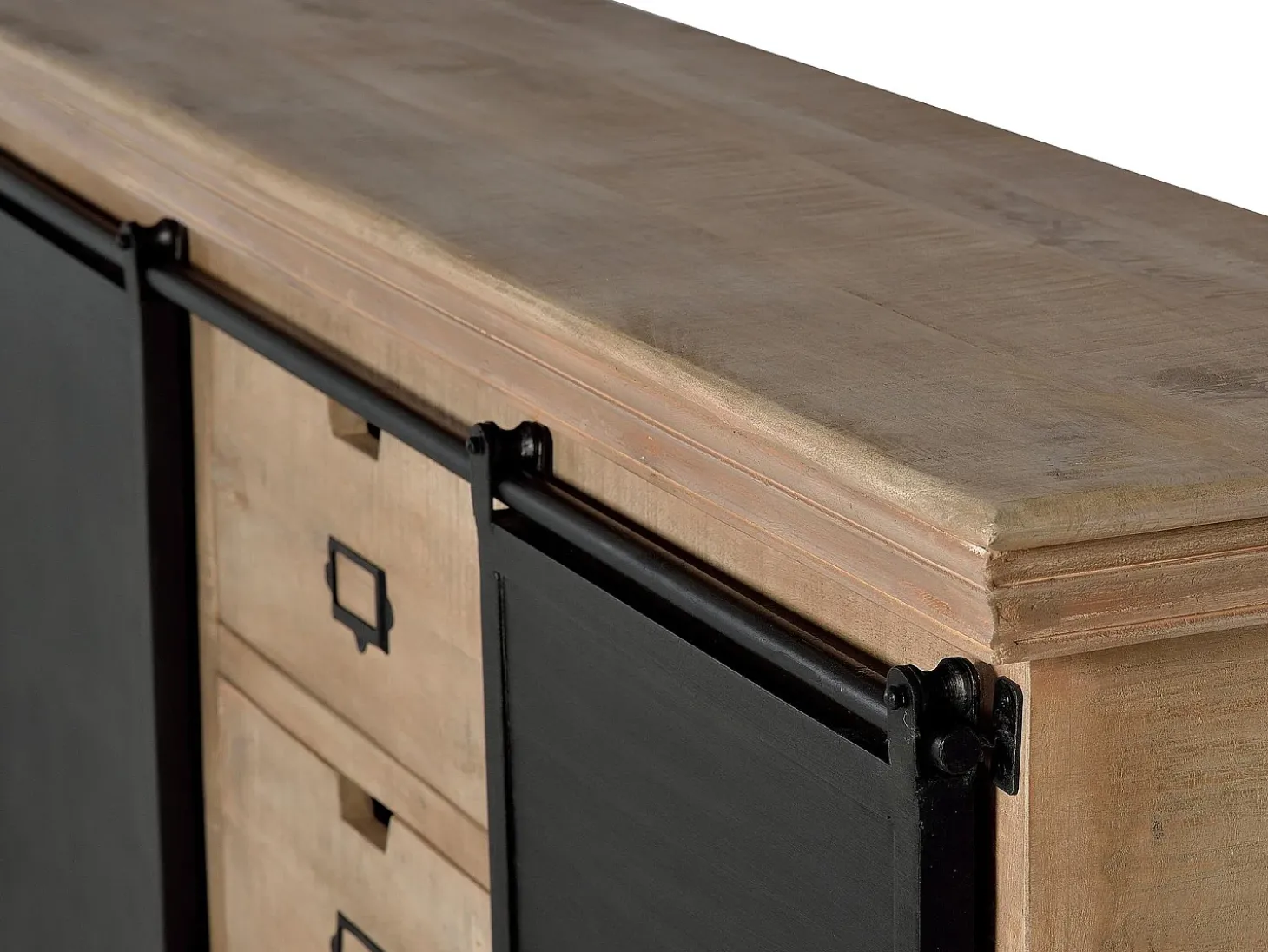 Aparador industrial madera de mango y detalles metal