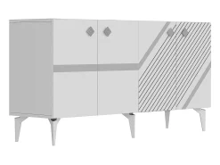 Aparador Iris Blanco Plata 150x79x40 cm
