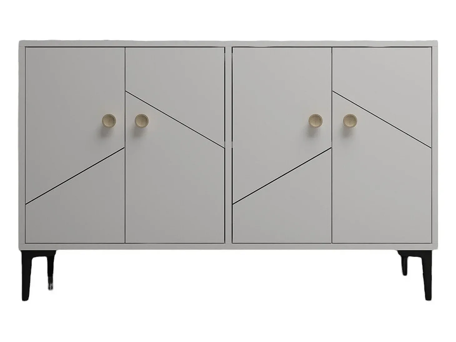 Aparador Kailua 1958, Blanco, 75x120x30cm, Aglomerado laminado