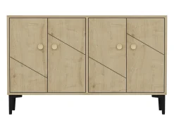 Aparador Kailua 1959, Roble, 75x120x30cm, Aglomerado laminado