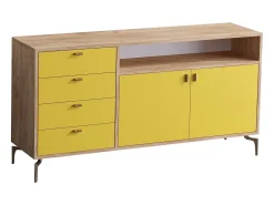 Aparador LİORA color roble Amarillo 140x40x86 cm
