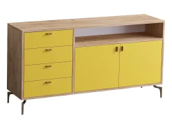 Aparador LİORA color roble Amarillo 140x40x86 cm