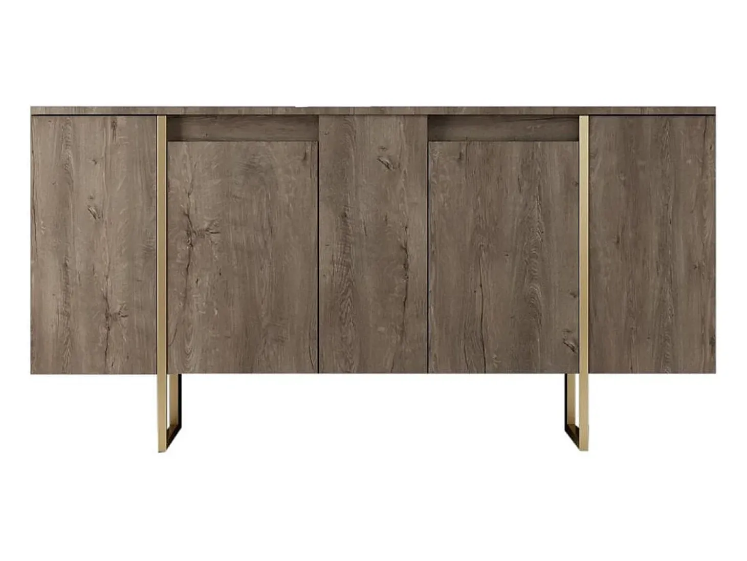 Aparador Luxe Antracita dorado160x35x80 cm