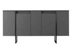 Aparador Luxe Antracita dorado160x35x80 cm