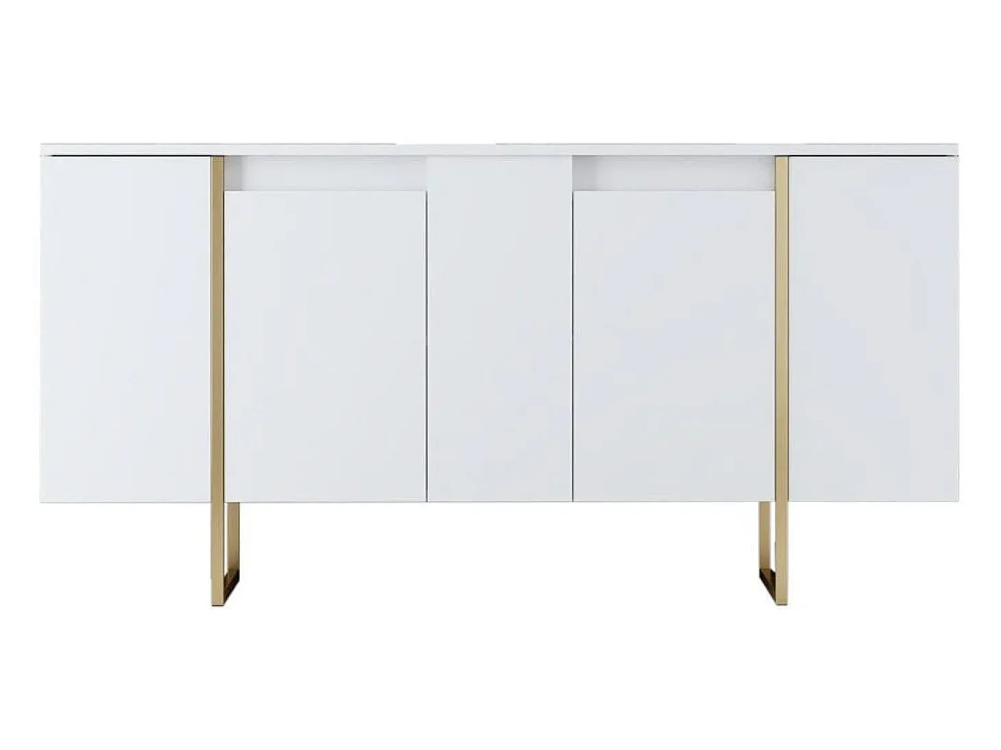 Aparador Luxe Blanco dorado160x35x80 cm