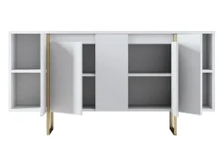 Aparador Luxe Blanco dorado160x35x80 cm