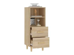 Aparador madera contrachapada color roble Sonoma 34,5x34x90 cm ES98644