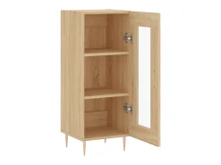 Aparador madera contrachapada color roble Sonoma 34,5x34x90 cm