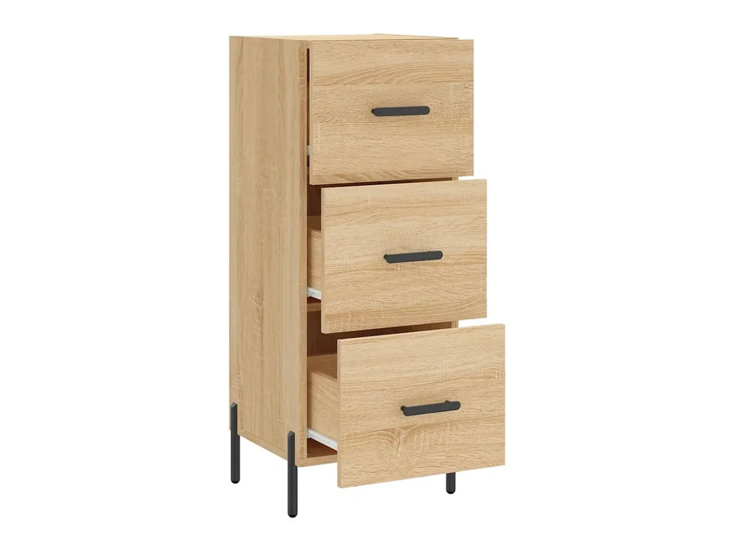 Aparador madera contrachapada color roble Sonoma 34,5x34x90 cm ES51436