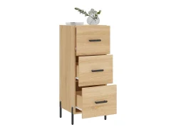 Aparador madera contrachapada color roble Sonoma 34,5x34x90 cm ES51436