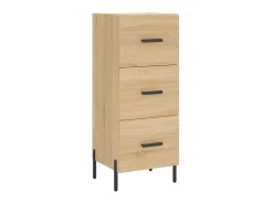 Aparador madera contrachapada color roble Sonoma 34,5x34x90 cm ES51436