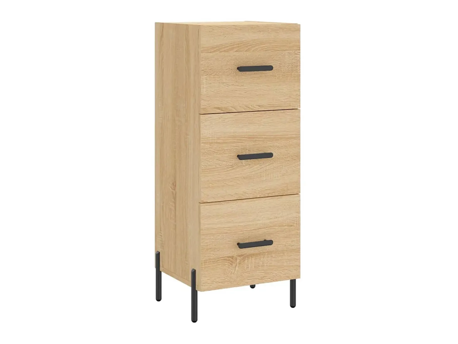 Aparador madera contrachapada color roble Sonoma 34,5x34x90 cm ES51436