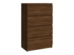Aparador madera contrachapada roble marrón 60x35x98,5 cm ES346976