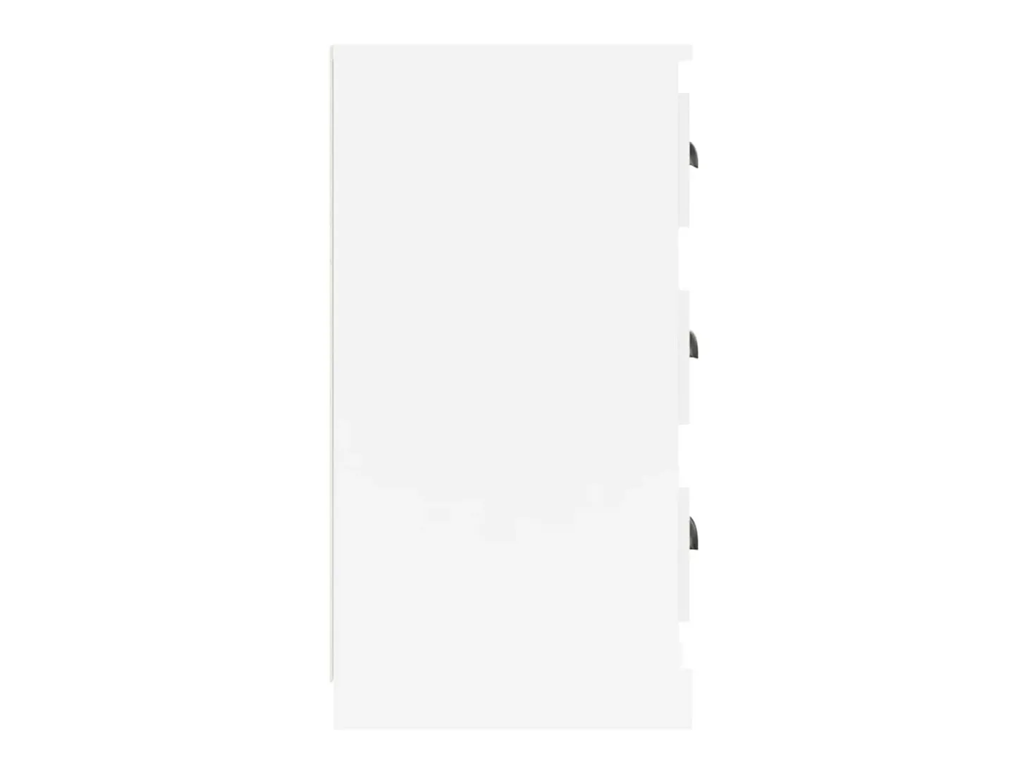 Aparador madera contrachapada blanco brillante 70x35,5x67,5 cm ES44925
