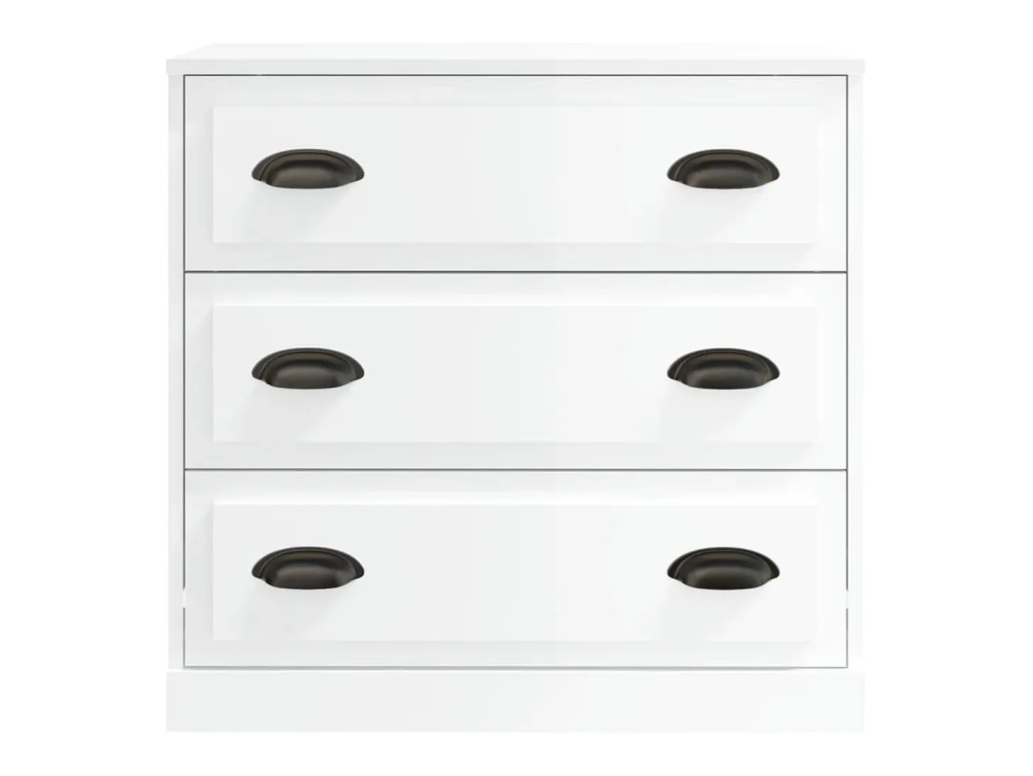 Aparador madera contrachapada blanco brillante 70x35,5x67,5 cm ES44925