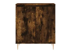 Aparador madera contrachapada color roble ahumado 60x35x70 cm ES98295
