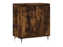 Aparador madera contrachapada color roble ahumado 60x35x70 cm ES98295