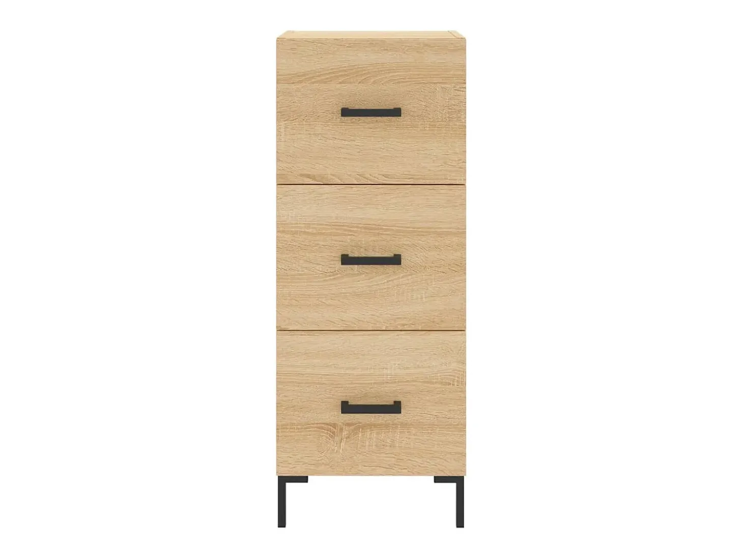 Aparador madera contrachapada color roble Sonoma 34,5x34x90 cm