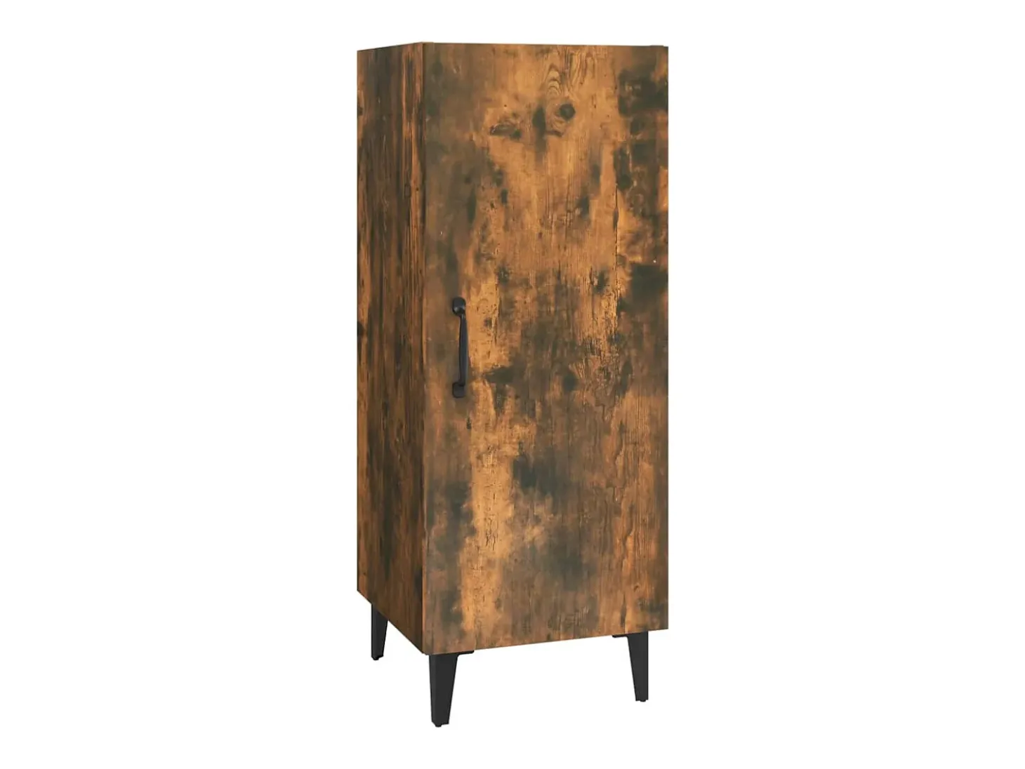 Aparador madera contrachapada roble ahumado 34,5x34x90 cm