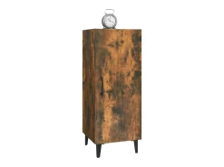 Aparador madera contrachapada roble ahumado 34,5x34x90 cm