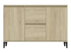 Aparador madera contrachapada color roble Sonoma 104x35x70 cm ES31614