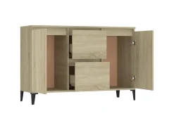 Aparador madera contrachapada color roble Sonoma 104x35x70 cm ES31614