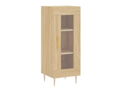 Aparador madera contrachapada color roble Sonoma 34,5x34x90 cm ES43560