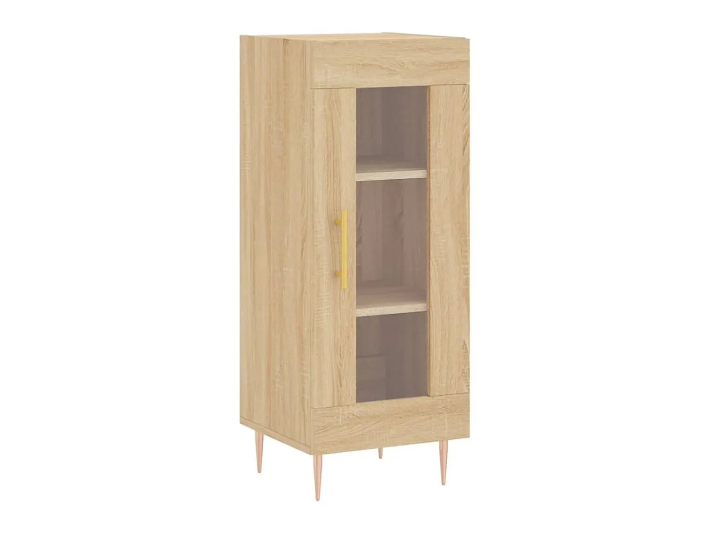 Aparador madera contrachapada color roble Sonoma 34,5x34x90 cm ES43560
