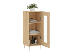 Aparador madera contrachapada color roble Sonoma 34,5x34x90 cm ES43560
