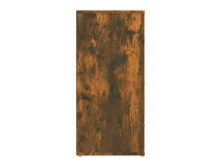 Aparador madera contrachapada color roble ahumado 40x33x70 cm ES36554