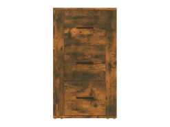 Aparador madera contrachapada color roble ahumado 40x33x70 cm ES36554