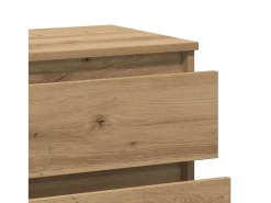 Aparador madera contrachapada roble artisian 60x35x70 cm