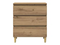Aparador madera contrachapada roble artisian 60x35x70 cm