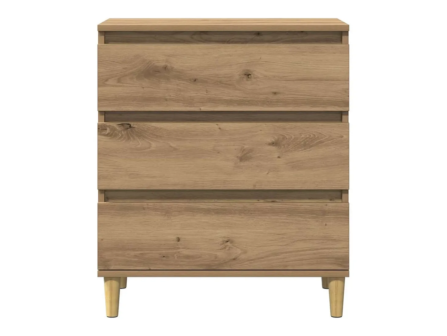 Aparador madera contrachapada roble artisian 60x35x70 cm