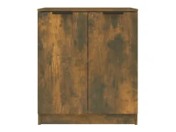 Aparador madera contrachapada color roble ahumado 60x30x70 cm
