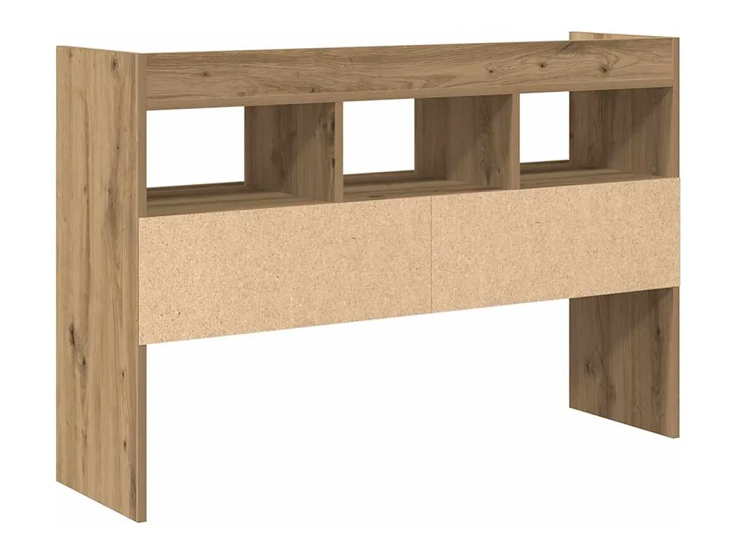 Aparador madera contrachapada roble artisian 105x30x70 cm