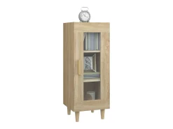 Aparador madera contrachapada color roble Sonoma 34,5x34x90 cm