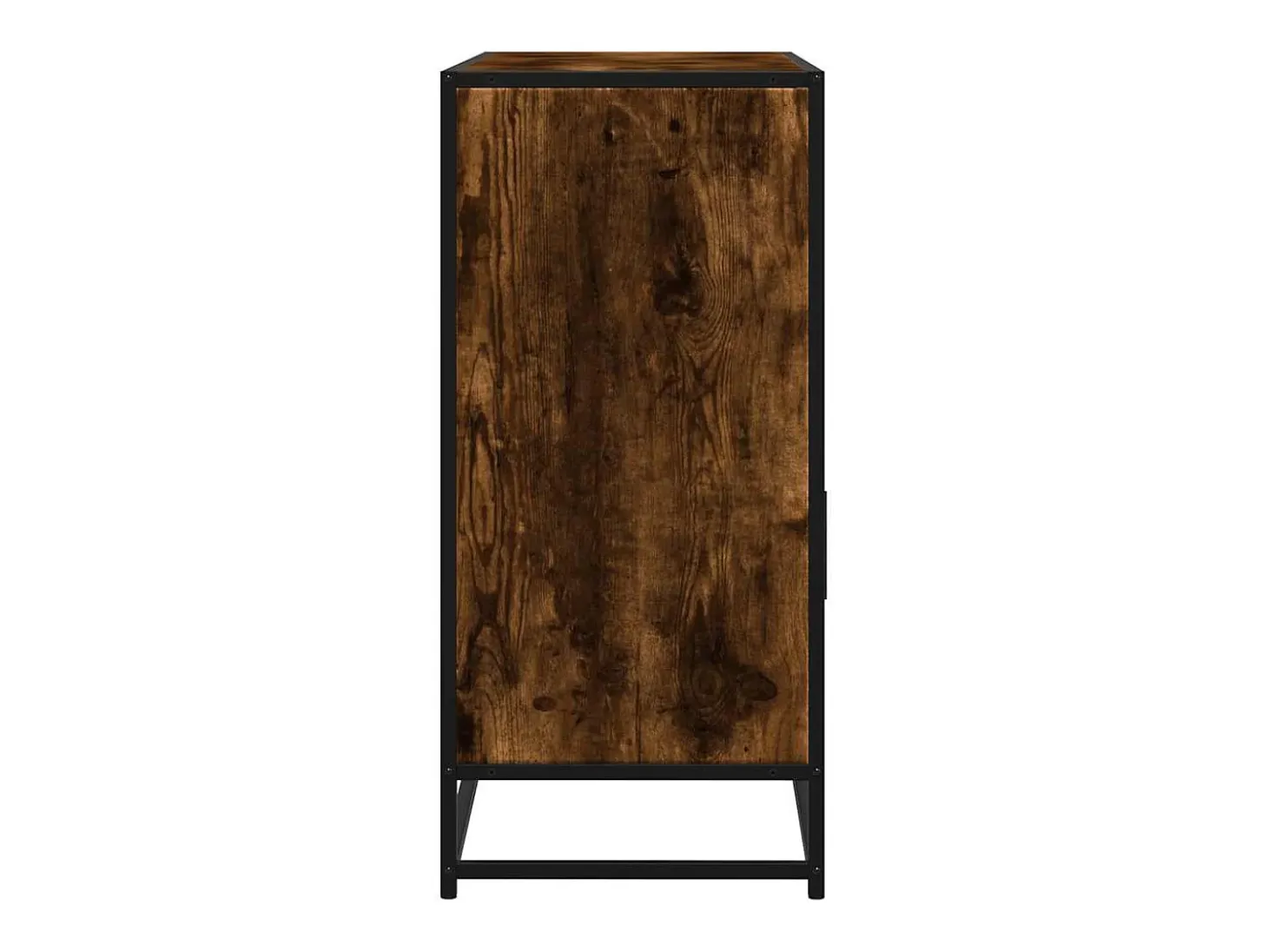 Aparador madera contrachapada color roble ahumado 100x35x76 cm
