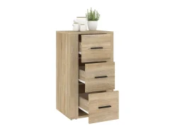 Aparador madera contrachapada color roble Sonoma 40x33x70 cm